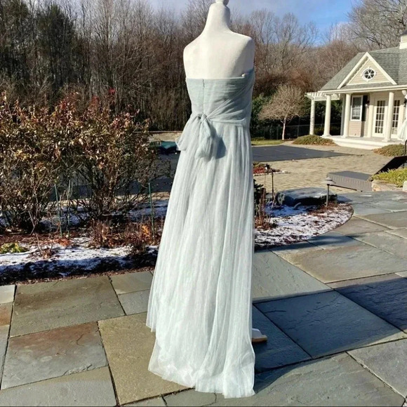 NWT BHLDN Jenny Yoo Ryder Convertible Maxi Dress Wedding Strapless Flowy Green - Picture 13 of 15